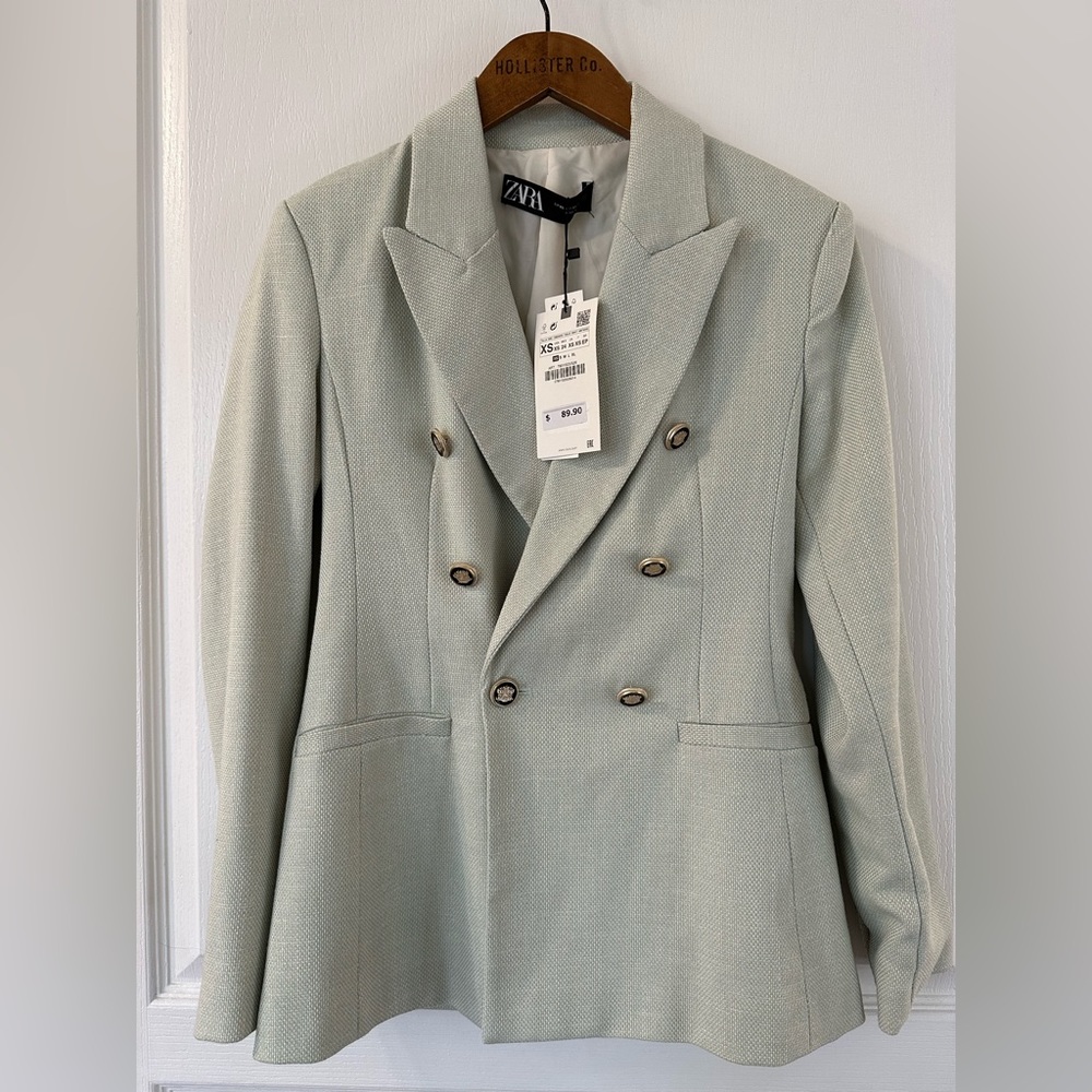 Zara women’s grey blazer NWT - XS